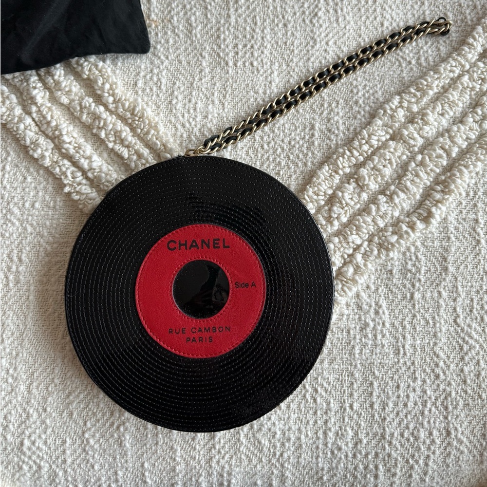 Chanel vintage 45 RPM Record Purse:  incredibly Rare, pristine condition